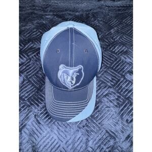 NBA Memphis Grizzlies Adidas Snap Back Cap Two Tone Blue Hat Adjustable One Size